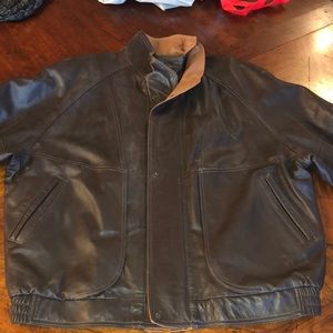 BULLOCK & JONES - LEATHER BOMBER JACKET